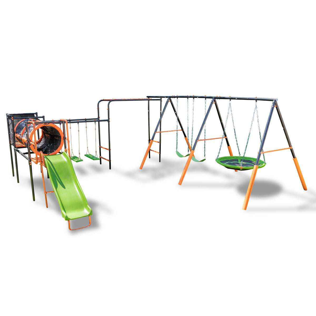 Jungle Warrior Metal Swing Set