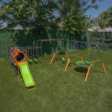 Load image into Gallery viewer, Jungle Warrior Big Cat Metal Swing Set