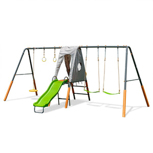 Jungle Warrior Jaguar Swing Set